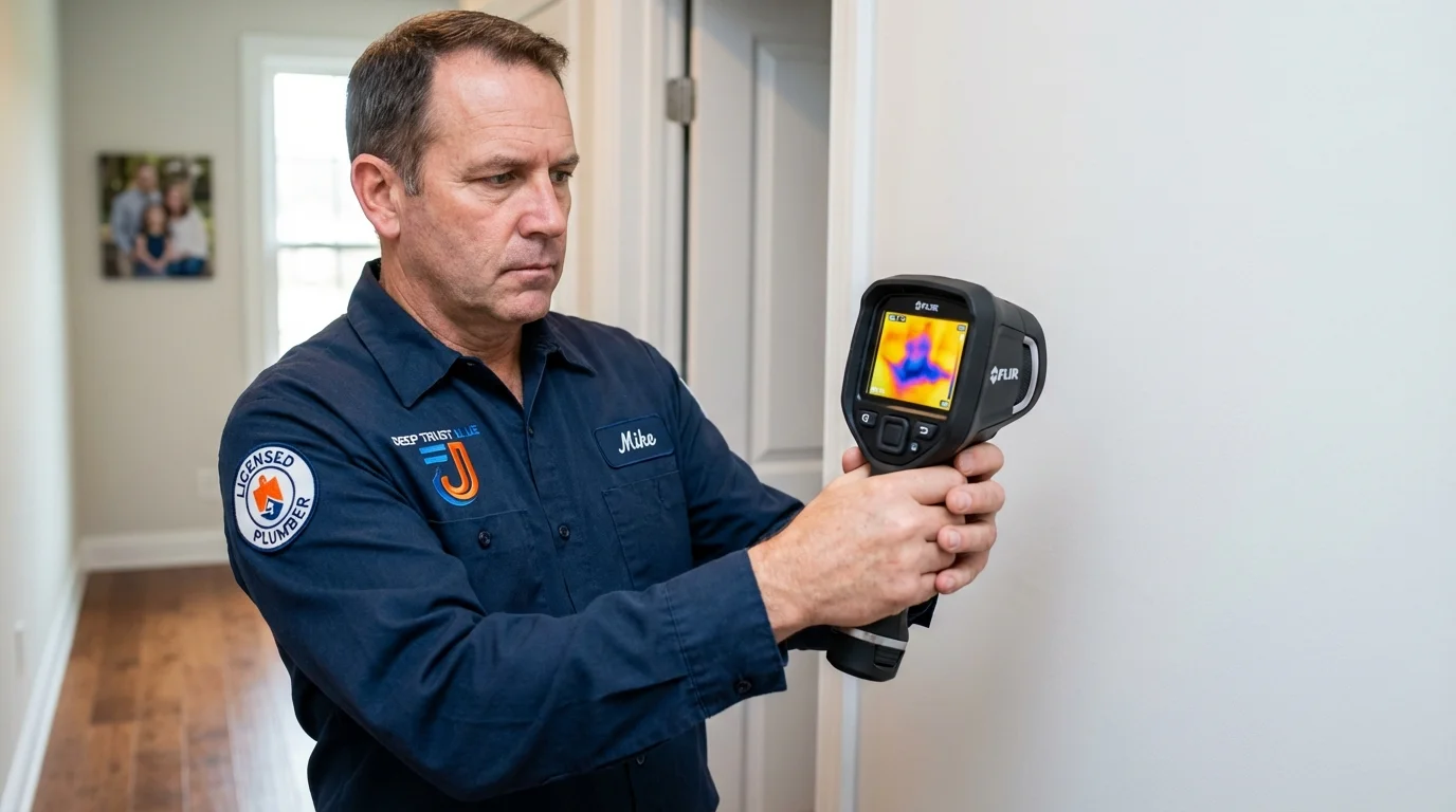 Thermal imaging leak detection by Johns Plumbing LLC in Chiefland